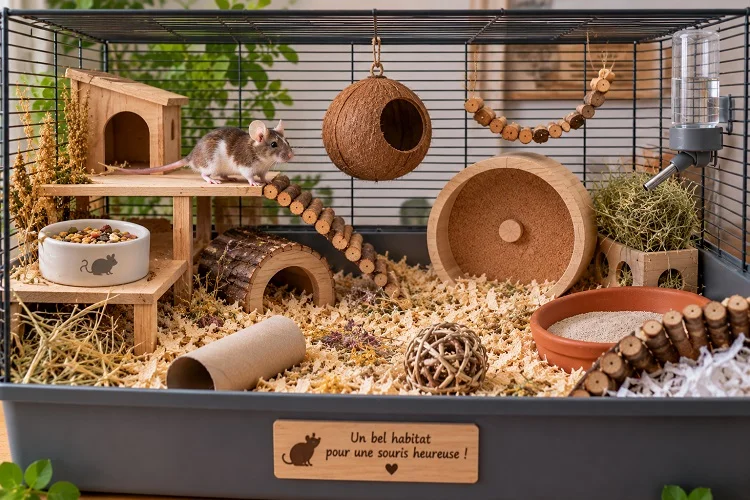cage - habitat de la souris
